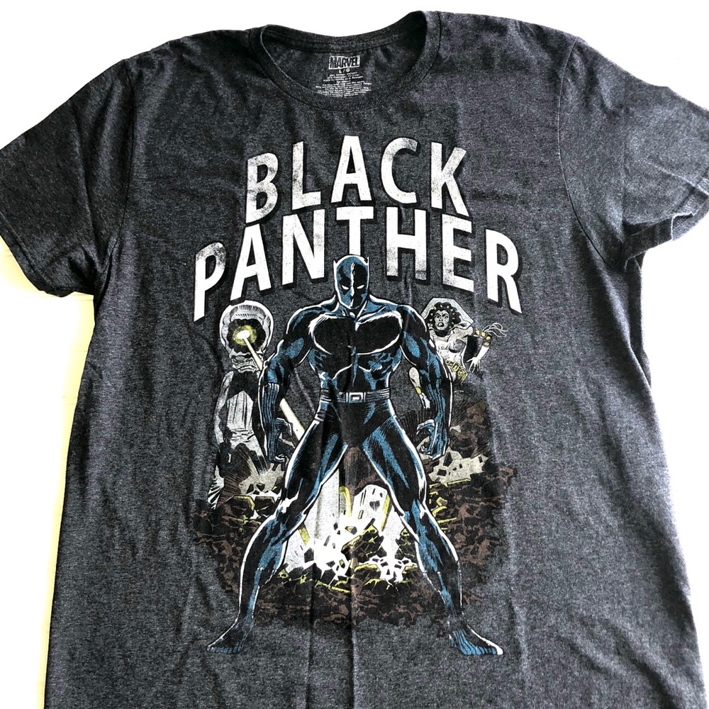 Black Panther MARVEL T-SHIRT Size L
